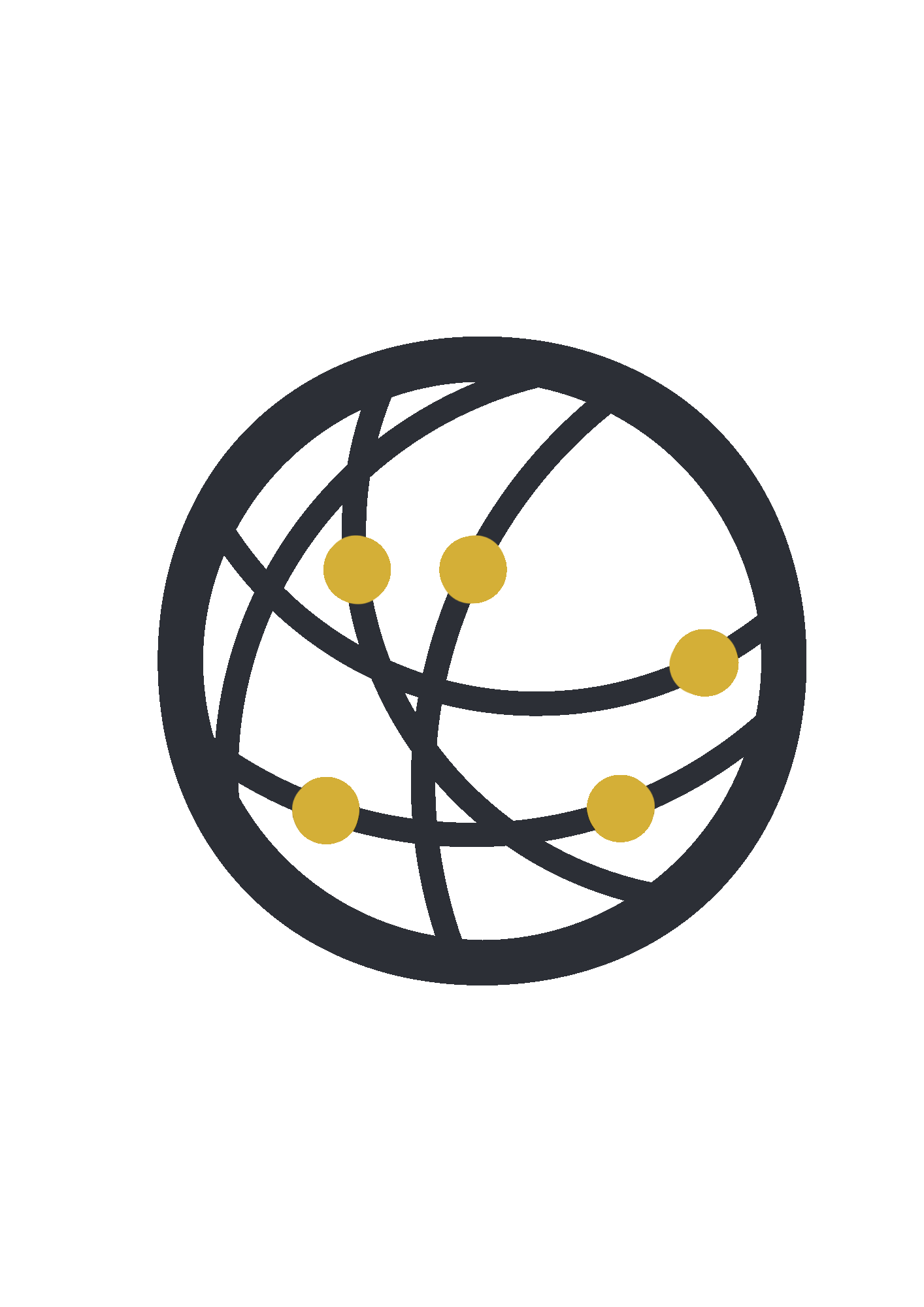 A network of intersecting lines with gold points showing Viking Capital Corp.'s pooled funds
